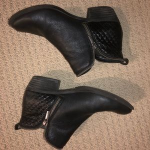 black ankle booties